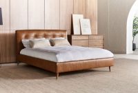 ROMEO Genuine Leather Queen/King Size Bed Frame (Dark Grey) Real leather bed frame queen