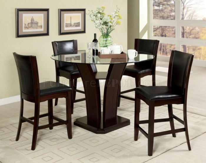 Counter height dining set luxury