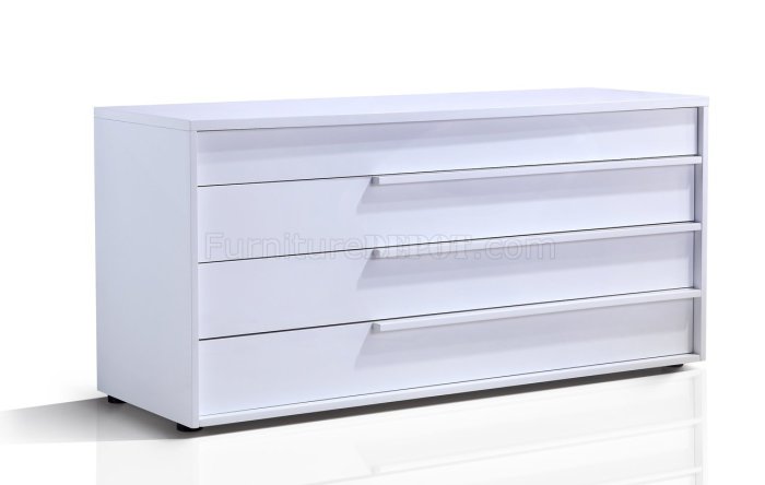 High gloss white dresser furniture